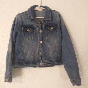 Soho Blue girls size 7 medium wash denim jacket
